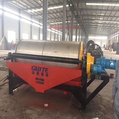 Μόνιμος μαγνητικός διαχωριστής τύμπανου 5tph για διαχωρισμό ορυκτών σε εργοστάσια παραγωγής