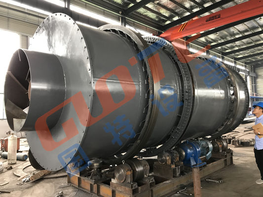 50-100kw Δύναμη Τρία τύμπανο στεγνωτήρα άμμου σε SS304 υλικό για περιστροφική στεγνώσεις