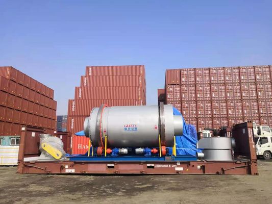 5000KG SS304 Σιλικόνη Sand Triple Pass Τρία κυλίνδρων περιστρεφόμενο τύμπανο στεγνωτήρα στεγνωτήρα