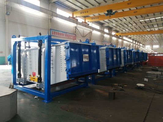 1-50tph Δυνατότητα 5 στρώσεων Κουάρτζης Αμμουδιές δονητική οθόνη με 2-120 mesh Screen Mesh