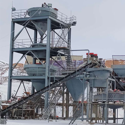 Η γραμμή παραγωγής της Frac Sand Making με μαγνητικό διαχωριστή και πλυντήριο άμμου με κουαρτζή