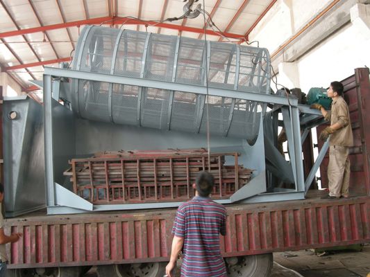 2200 KG Μεγάλη φήμη Gold Trommel Screen Mining Machine με βασικά εξαρτήματα PLC